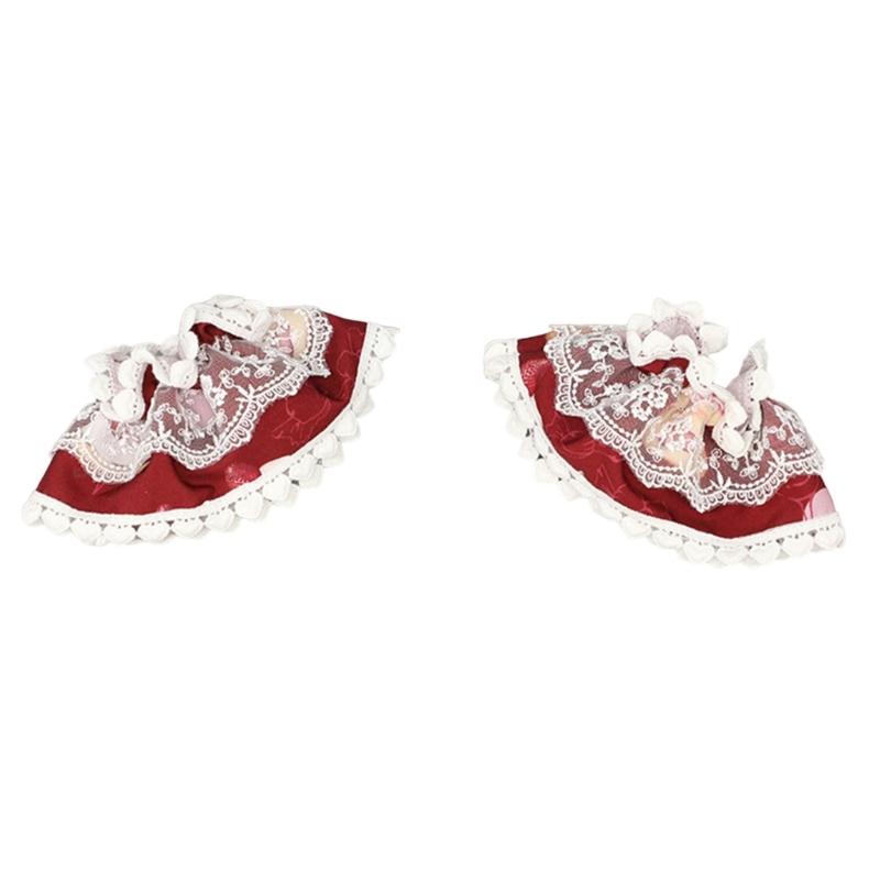 Opaska na głowę w stylu japońskim, koronkowe mankiety na ręce do noszenia na co dzień i na imprezę tematyczną, akcesoria do przebrania na kostium anime