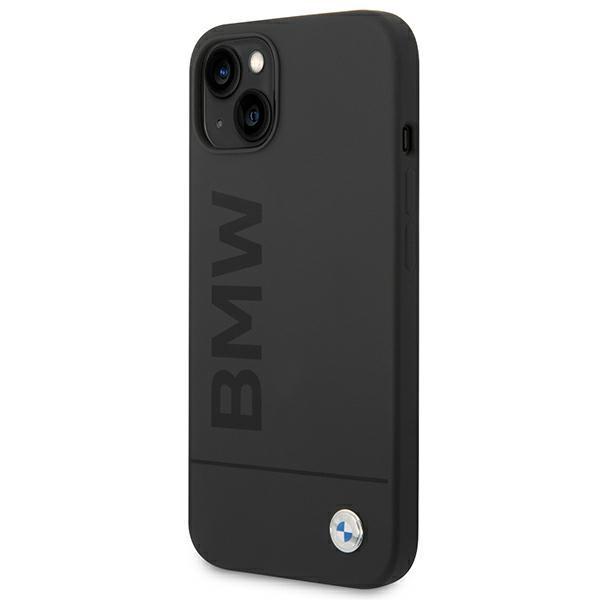 Bmw Case Bmhmp14Mslblbk Iphone 14 Plus/ 15 Plus 6,7 Black/Black Hardcase Silicone Signature Logo Magsafe