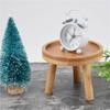 ABMH-4X Wooden Plant Stand Flower Pot Base Holder Stool High Stool Balcony Succulent Round Flower Shelf For Indoor Outdoor