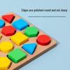 Wooden Geometric Shape Matching Game for Children's Education and Parent-Child Interaction