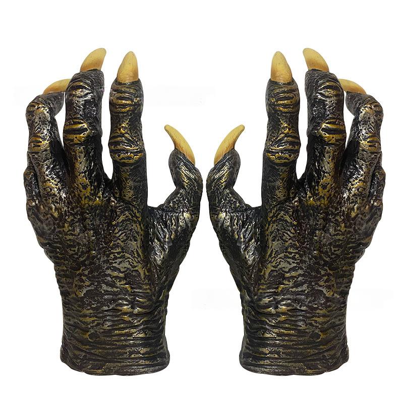 Halloween Werewolf Simulation Latex Gloves Haunted House Horror Costume Party Dress Up Props