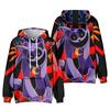 Smiling Critters Cartoon Pattern Anime Hoodies Men/Women Hooded Pullover Sweatrshirts Oversized Sweatshirts
