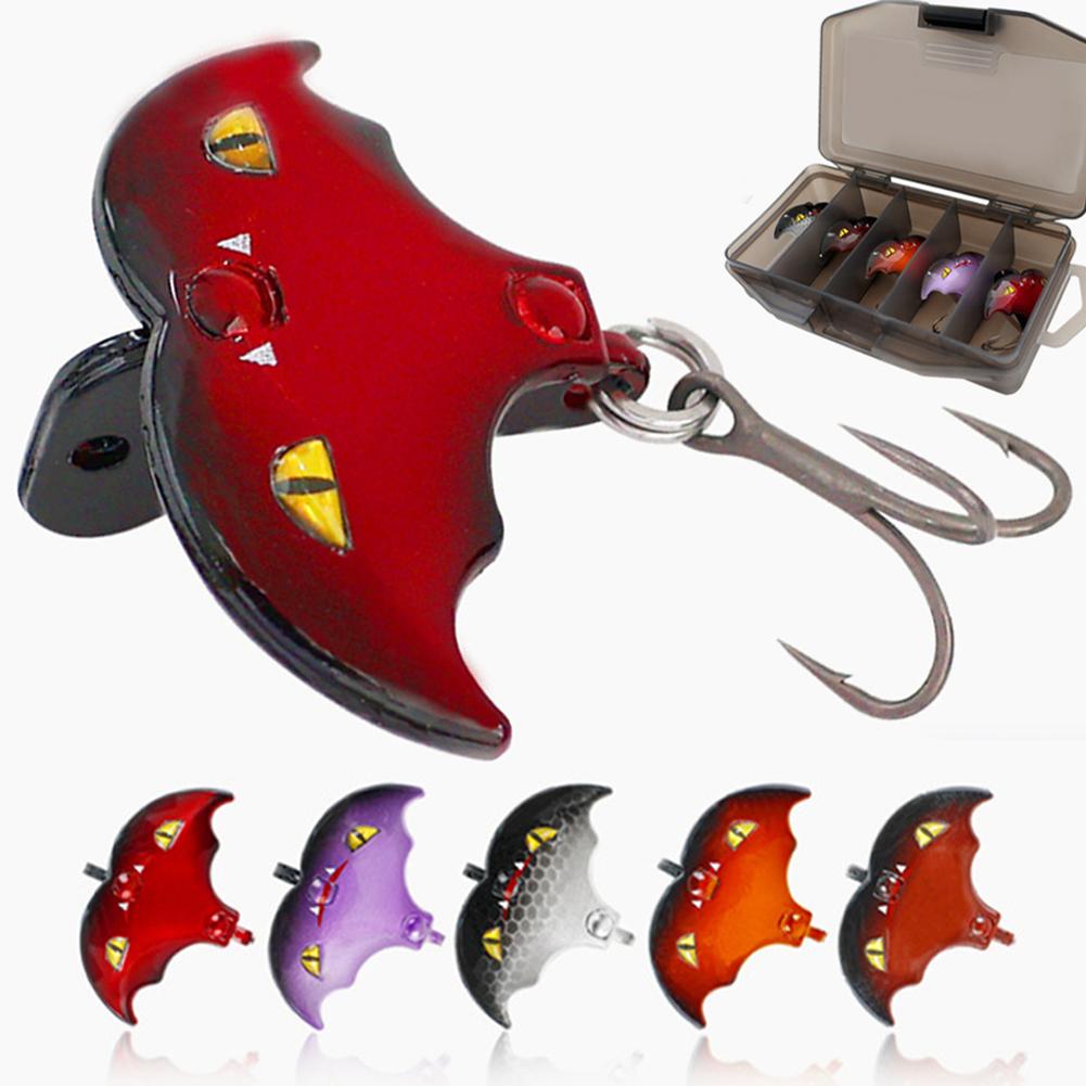 5Pcs/Box Fishing Lures Bionic Bat Baits Artificial Bait Hard Baits Fishing Baits Fishings Gear