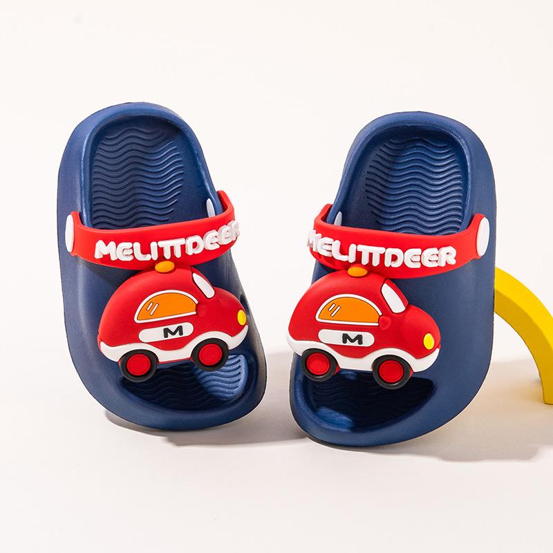Boys Shoes - Anti-slip Cartoon Cute Flip-flops for Girls 130 красный