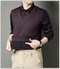Men's Winter Thickened Velvet Two-Piece Faux Layered POLO Shirt with Warm Lapel - Long Sleeve for Middle-Aged Dad