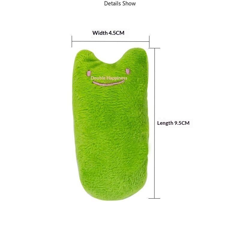 Teeth Grinding Catnip Toys Funny Interactive Plush Cat Toy Pet Kitten Chewing Vocal Toy Claws Thumb Bite Cat Mint For Cats