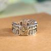 Ethnic Fashion Rings Featuring Retro Abacus Bead And Copper Coin Designs Adjustable For Daily Wear Symbol Of Fortune