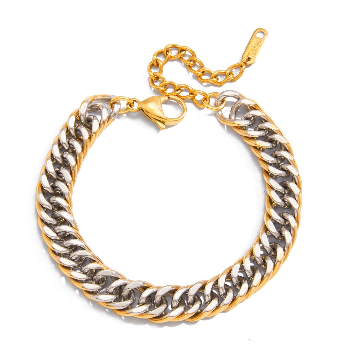 

Yori Fashion Exquisite Basic Cuban Chain Bracelet for Women Rust Proof Personalized Charm Wrist Jewellery New Gift
