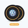 OPQ1 For Volkswagen VW Car Coasters Water Cup Slots Non-Slip Mat Waterproof Drink Pad Scirocco Passat Polo B5 B6 B7 CC Tiguan Sharan