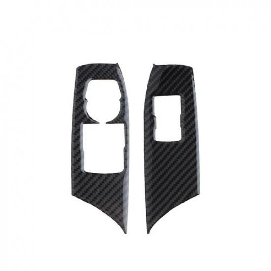 For Chevrolet Camaro 2016- Carbon Fiber Inner Window Switch Panel Cover Trim