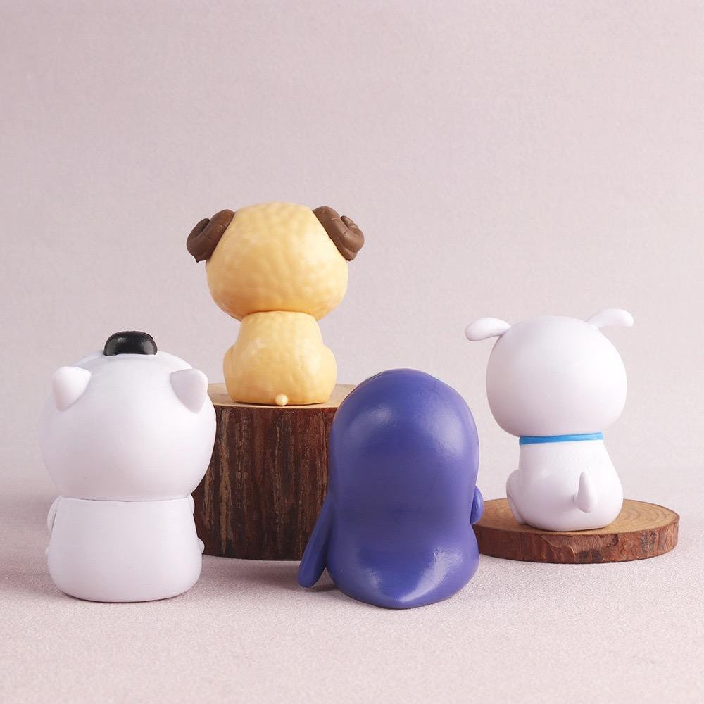 4 Stück/Set Crayon Shin Chan Anime Figur 6cm Q Version Kawaii Sammlerstück Modell Spielzeug Puppe Weihnachtsgeschenke für Kinder