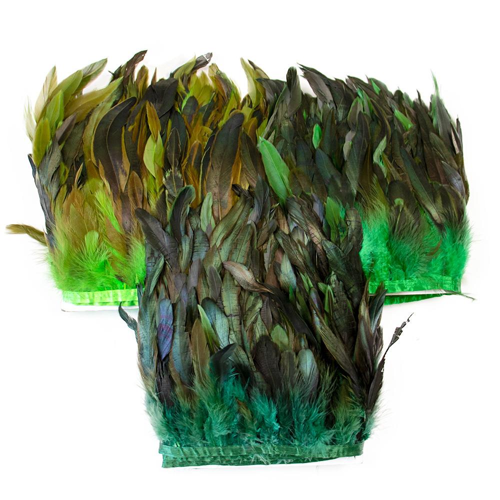 1 Meter Fluffy Natural Rooster Feather Trim Fringe Wedding Decoration Carnival Accessory Sewing Feather Ribbon 15-20 CM