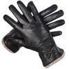 High Quality Ladies Faux Deerskin Leather Gloves Winter Warm Fashion Gloves for Women 8030