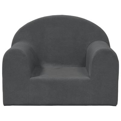 Children S Sofa Anthracite Soft Plush