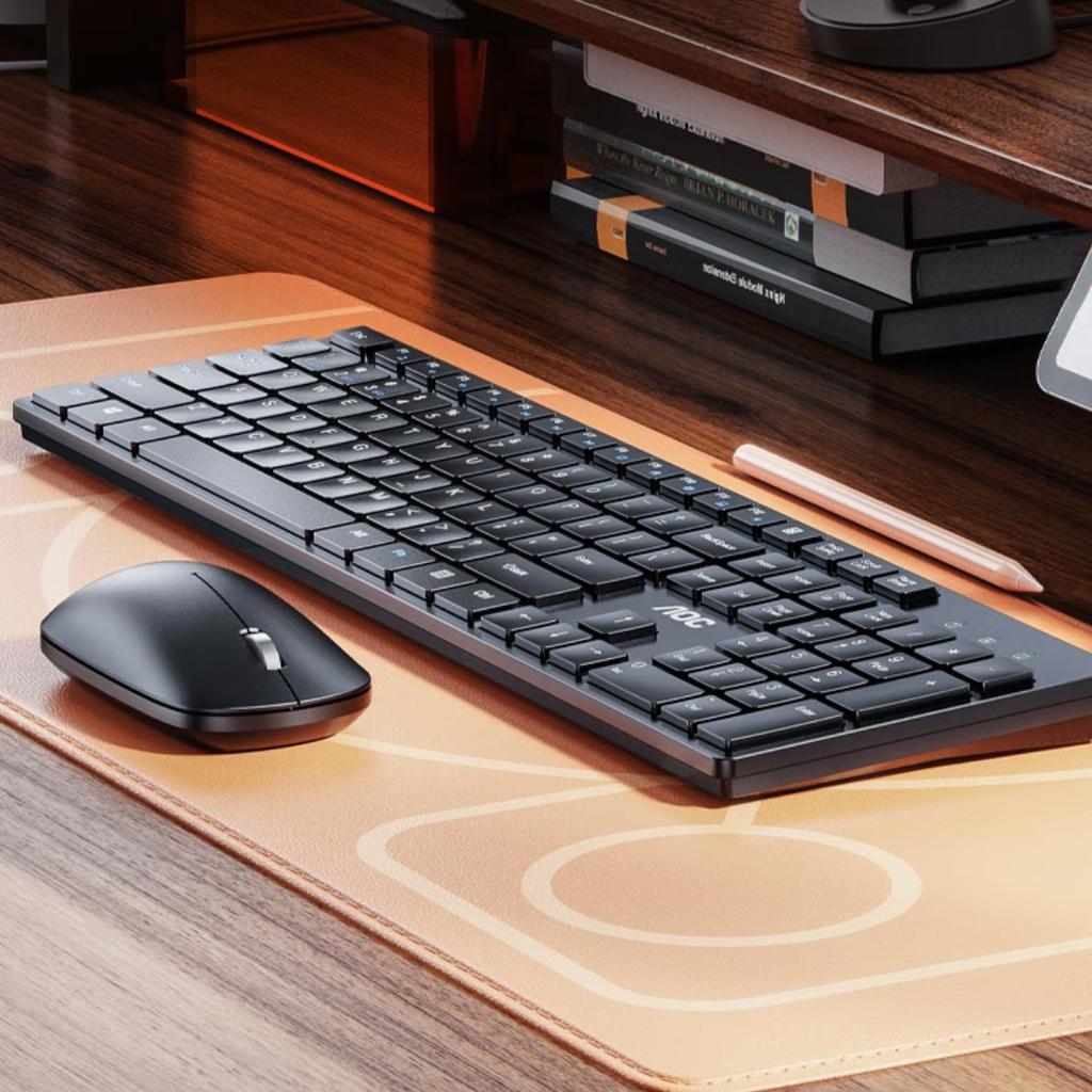 AOC KM500 Wireless Bluetooth Keyboard and Mouse Combo Set Spill-Resistant Design Office Home Use Compatible