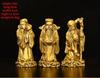 High Quality Copper Brass God of Fortune and Longevity Wealth Statue Longevity Star Nafu Home Living Decor