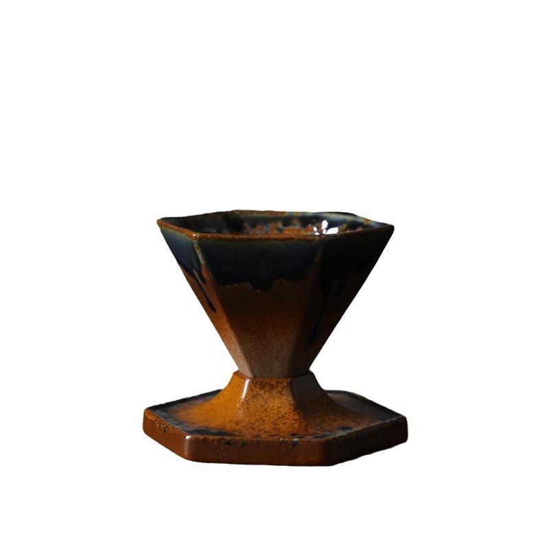 Creative Ceramic Cup Light Luxury Design Sense Retro Ceramic Water Cup Afternoon Tea Diamond Coffee Cup