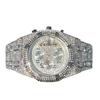 MISSFOX Mens Quartz Watch Hip Hop Bling 3-Eye Chronograph Sport Wristwatch