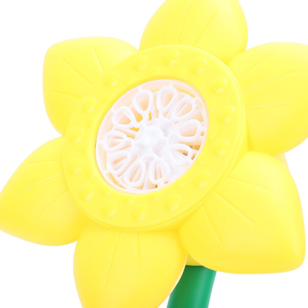 Bubble Machine with LED Light and Music Sunflower Electric Bubble Maker Battery Powered Bubble Blowe