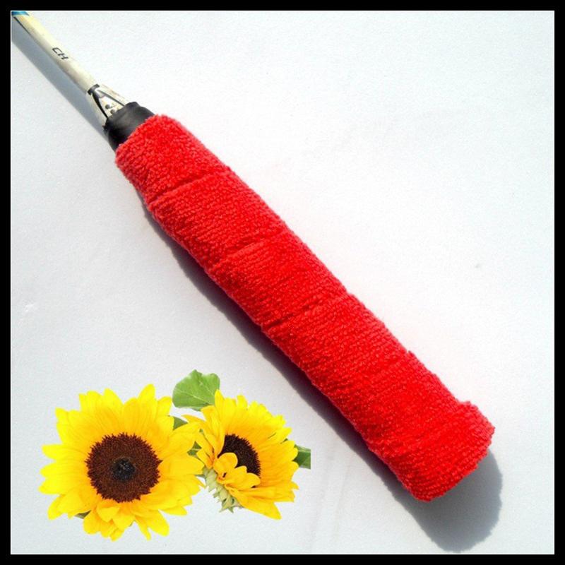 Hochwertige Tennis Badminton Schläger Übergriffe Baumwoll Handtuch Griffe Band Schweißabsorbierendes Griffband Schweißband