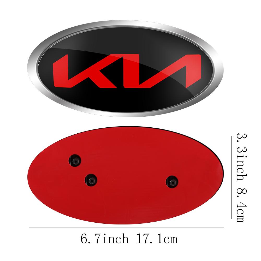 Car Front Hood Emblem Cover Rear Trunk Badge Sticker for KIA Sportage Ceed Sorento Cerato Optima Picanto Rio Soul k5 Stonic Niro