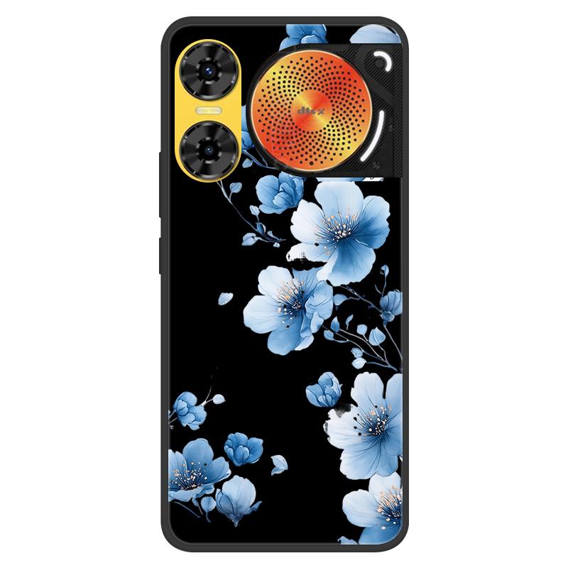 For ZTE Nubia Music 2 Case 2025 New 5G Fashion Flower Soft Silicone Shockproof Bumper For nubia Music2 5G Strip Phone Back Cover