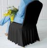 Premium Black Banquet Chair Cover With Ruffles