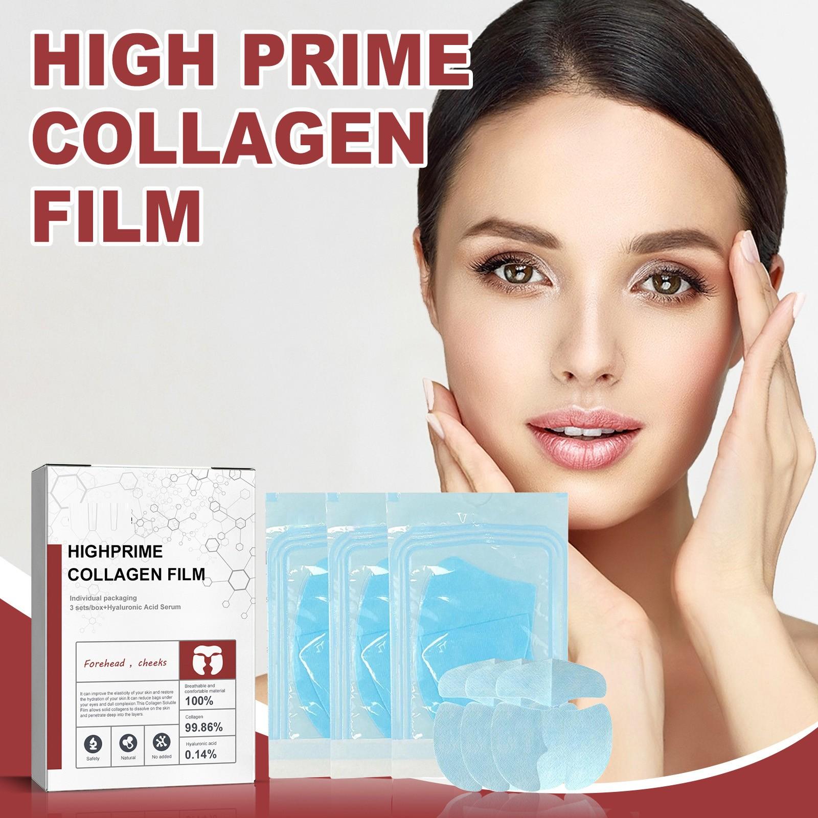 

Коллагеновая растворимая пленка Highprime Коллагеновая пленка против старения, удаления морщин, удаления темных кругов, питательной маски, лифтинга, укрепляющего ухода за кожей, 5 мл One Size