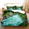 Natural Scenery Duvet Set Duvet Cover Set 3d Bedding Digital Printing Bed Linen Polyester Bedding Set Fashion Design King Queen