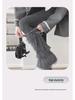 Women's Lace-up Furry Scrunchy Leg Warmers - Thick, Plush, Y2K Style for Autumn/Winter