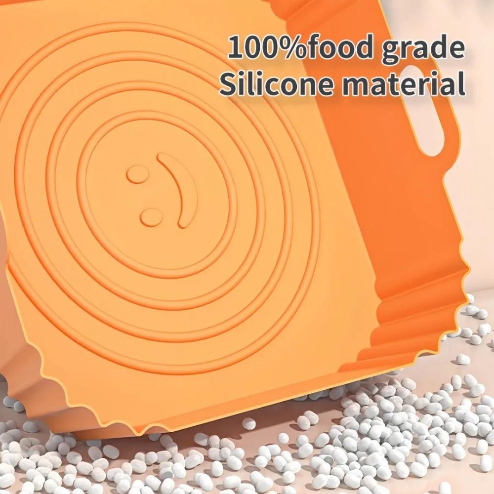 High Temperature Resistant Air Fryer tray Silicone Pad Oven Cake Bread Mold Food Grade Baking bread Tray for Kitchen Tools