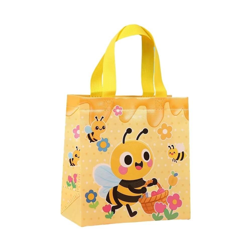 10Pcs Little Bee Non-Woven Handbags Waterproof Party Storage Pouch Kids Birthday Party