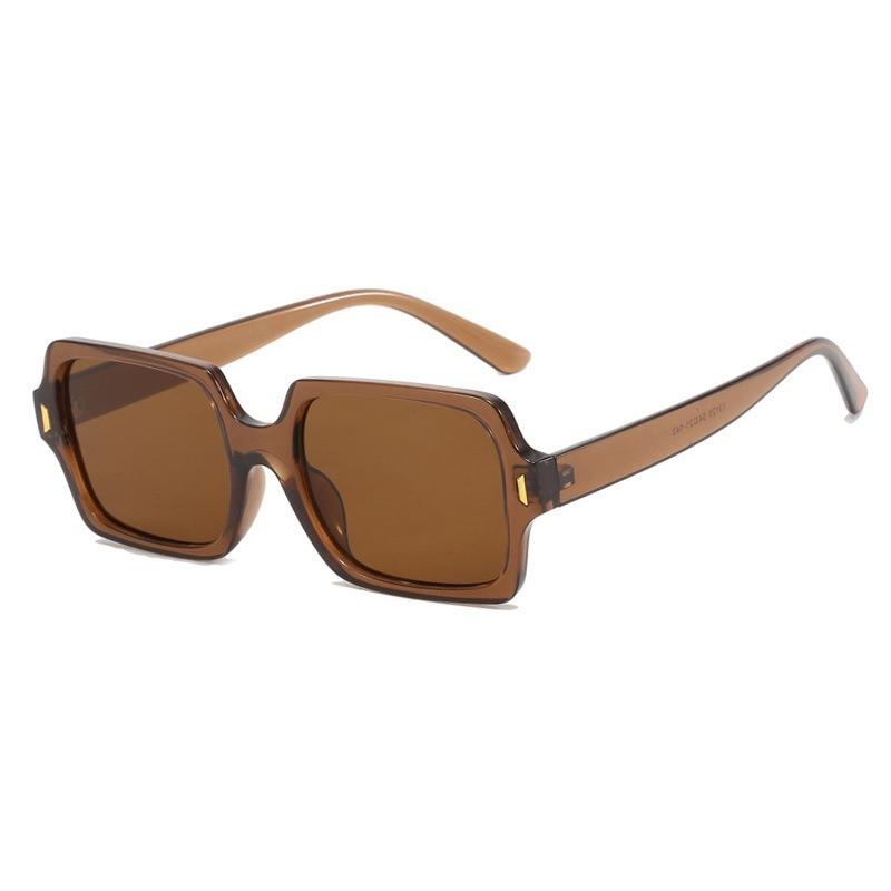 Vintage Square Sunglasses Women Frame Female Rectangle Sun Glasses Gradient Brown Retro Designer Style Eyewear Oculos De Sol