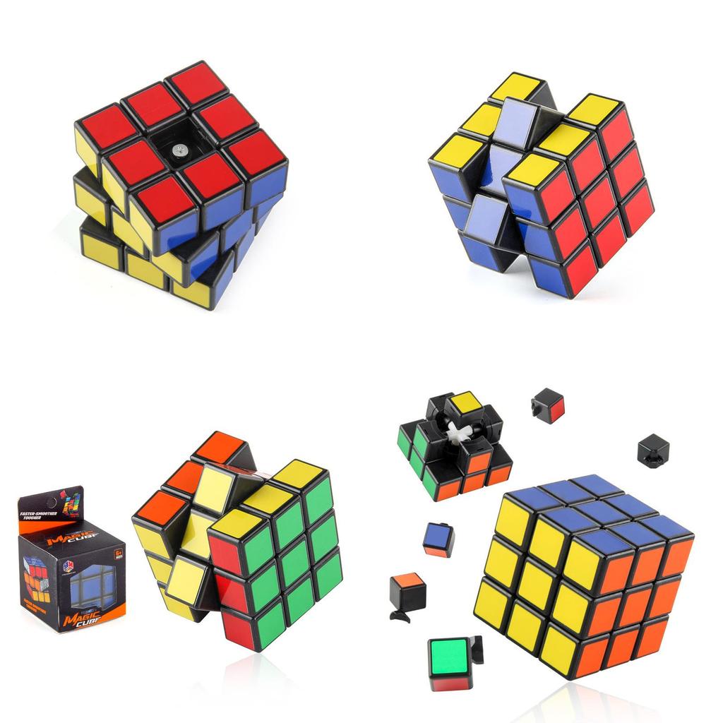 B168-15 Brightly Colored Educational Magic Cube Toy For Kids With Smooth Turning Design