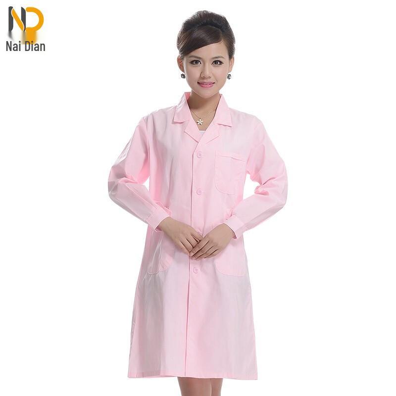 Naidian Summer Long Sleeve Medical Lab Coat S-2XL