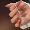 Pulling Design Floral Bracelet Adjustable Crystal Bracelet Fashion Zircon Bracelet  Jewelry Gift