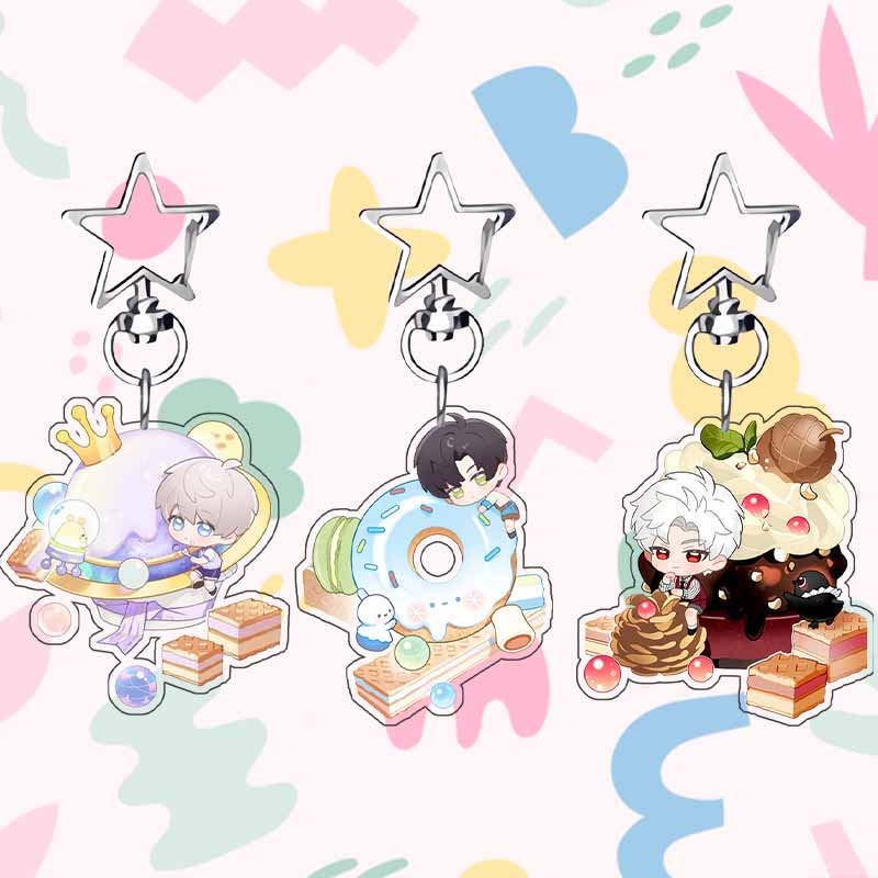 Acrylic Keychain for Love and Deepspace Sylus Rafayel Zayne Xavier Backpack Pendant Anime Decoration Collection Gift Toy