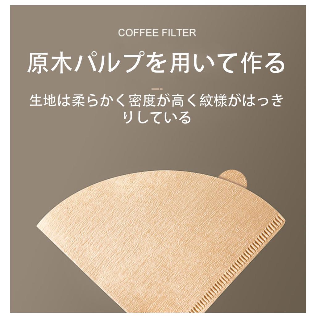 Filtres à café non blanchis, V60 en forme de V, Capacité 1-2 tasses, Design antique, Parfaits pour les cafés, mariages, anniversaires, hommes et femmes, 60e