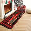 1Pcs Anti Fatigue Kitchen Rug  Merry Christmas Waterproof Non-Slip Thick Cushioned Kitchen Mat Heavy Duty Comfort Standing Mat for Kitchen