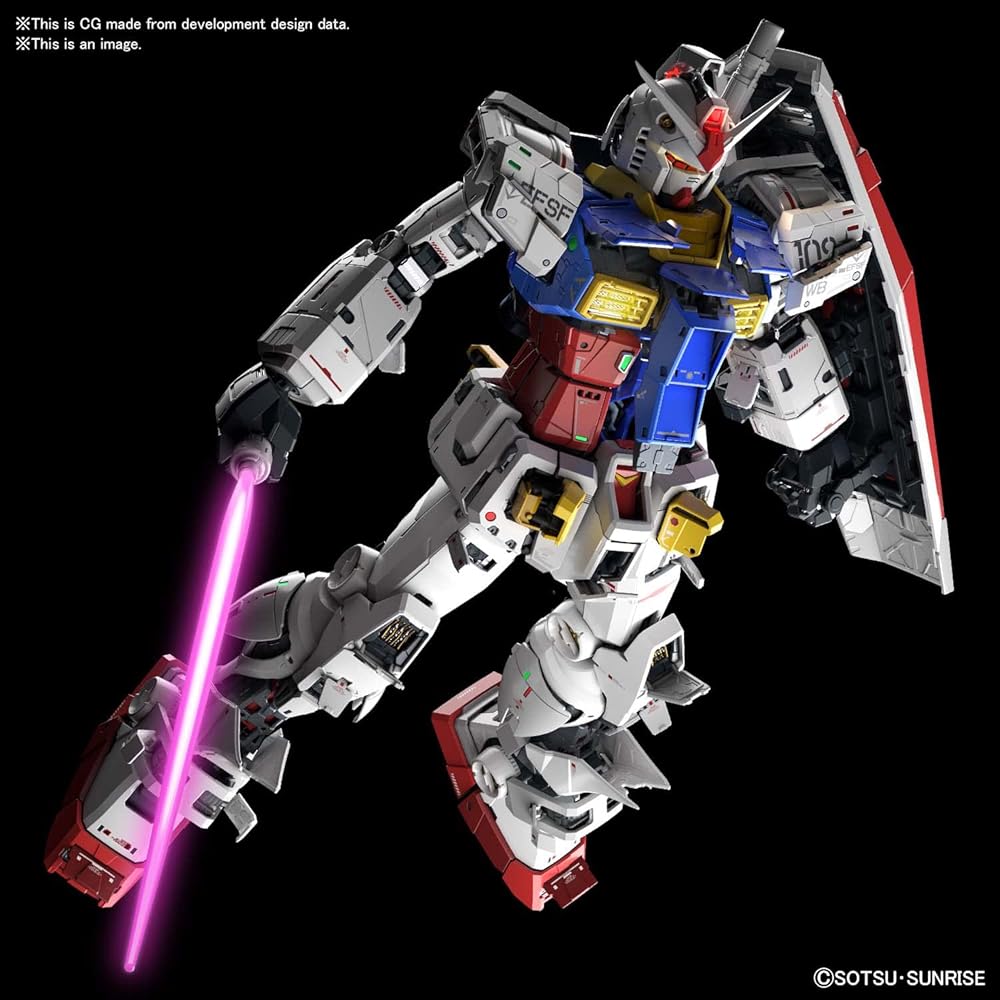 PG Unleashed Gundam RX-78-2 1/60 Scale Color-Coded Plastic Model Kit