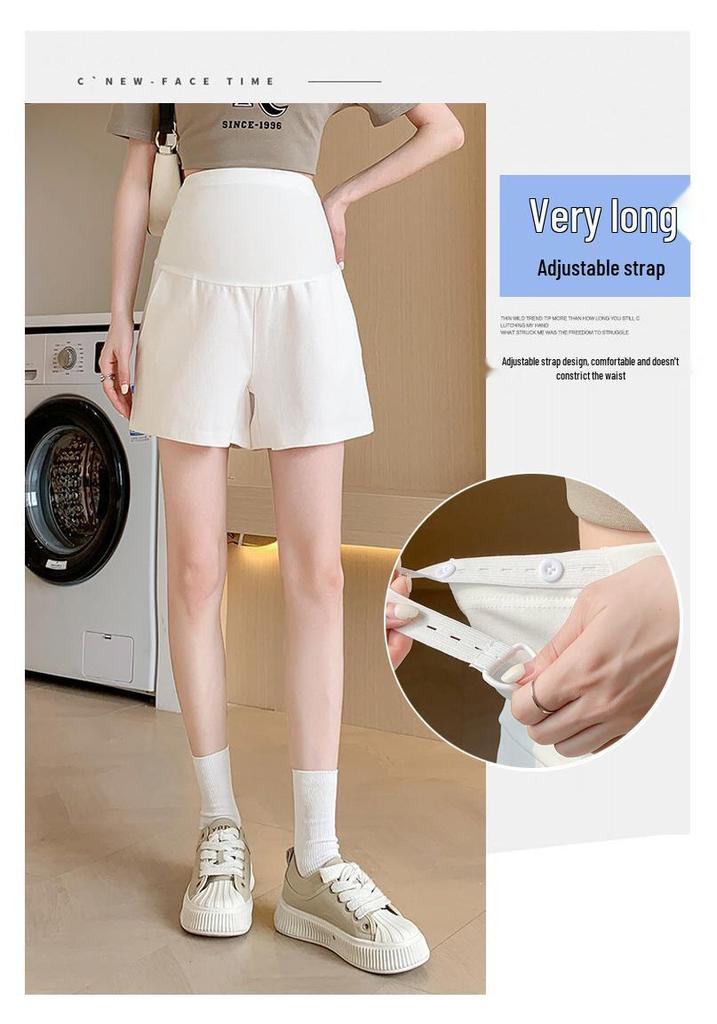 2026 Summer Fashion Maternity Loose High-Waisted Casual Wide-Leg Shorts