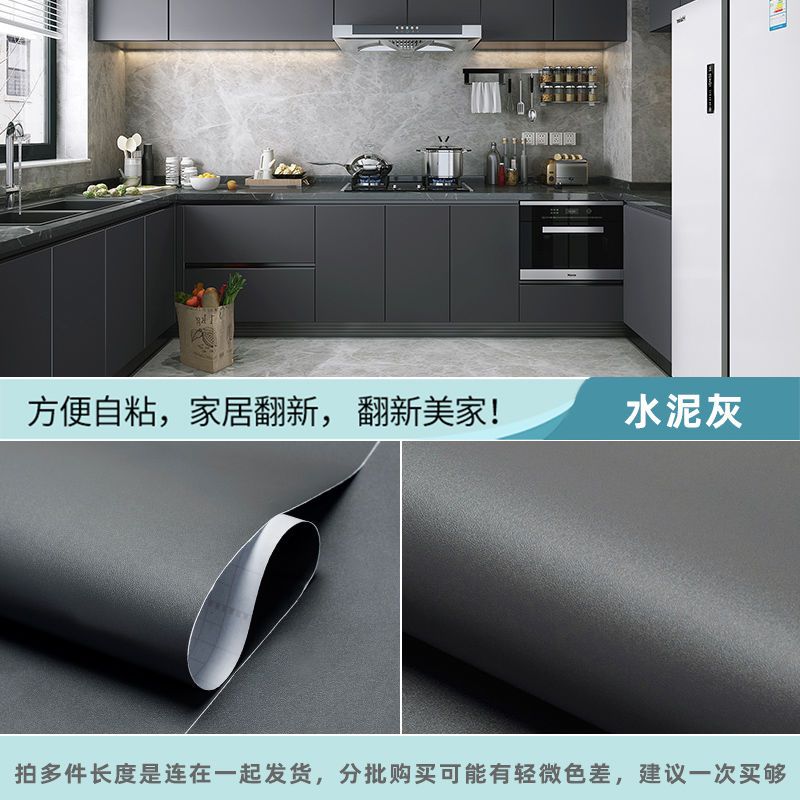 Kitchen Cabinets Stickers Cabinet Doors Desktop Furniture Renovation Waterproof Self-adhesive Wallpaper Moisture-proof Oil Proof