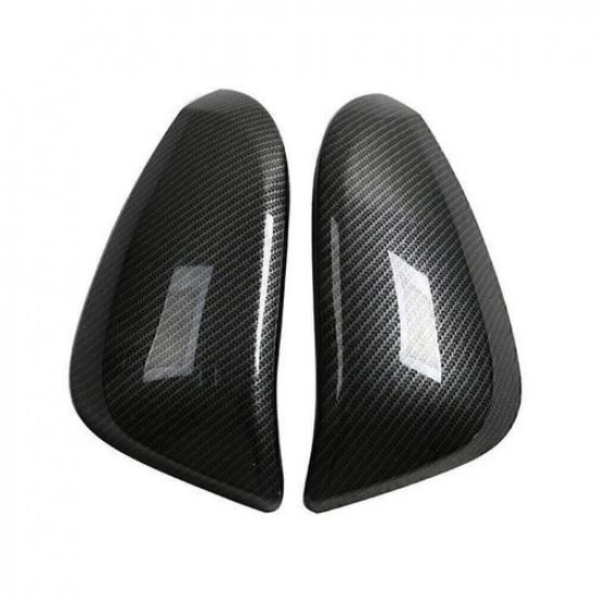 For Toyota Hilux Revo 2015- Carbon Fiber Look Side Door Mirror Cover Trim