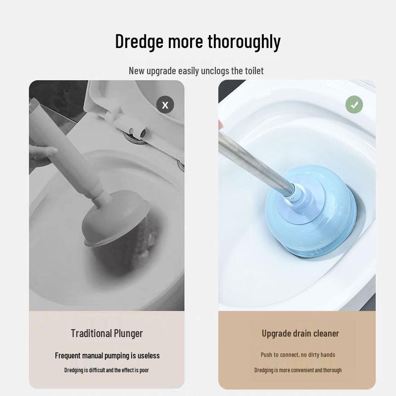 Professional Toilet Plunger and Dredger Tool for Unclogging