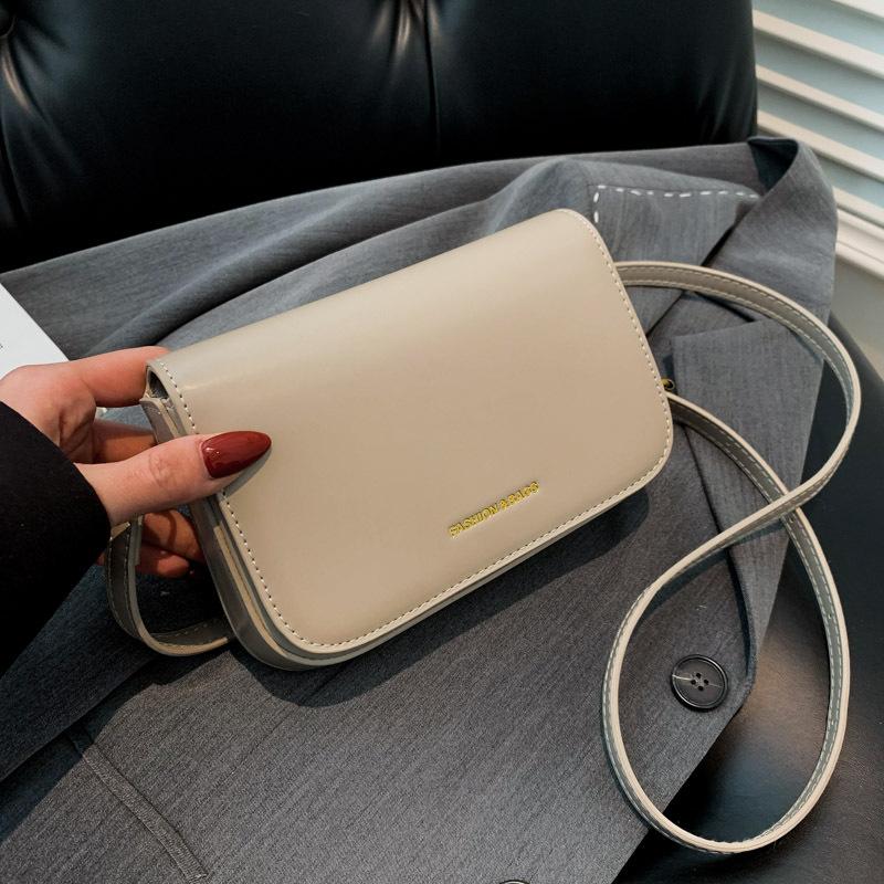 2025 autumn and winter new fashion PU women's bag single shoulder underarm small square bag women's oblique span bag supports a large number of mi