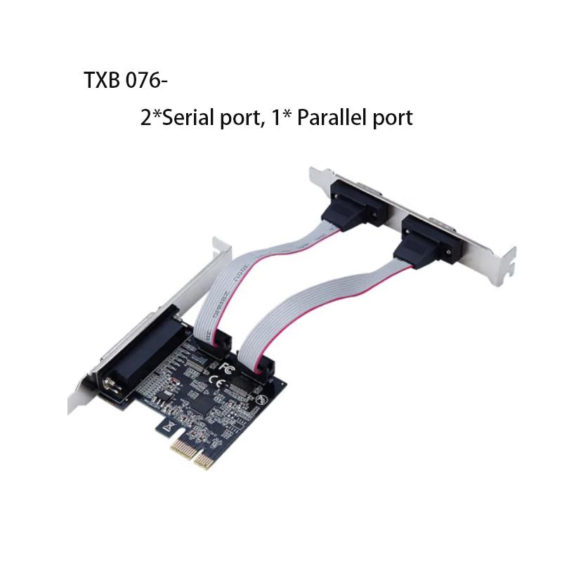 PCI E Sata Card Controller PCIE Expansion card Riser card dapter Converter PCIe express to parallel serial port card Extender PCIe Converter AX99100