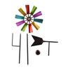 73cm Metal Pinwheels Outdoor Ornaments Garden Stake 360 Degree Rotating Windmill Lawn Ornaments Metal Windmill Decoration