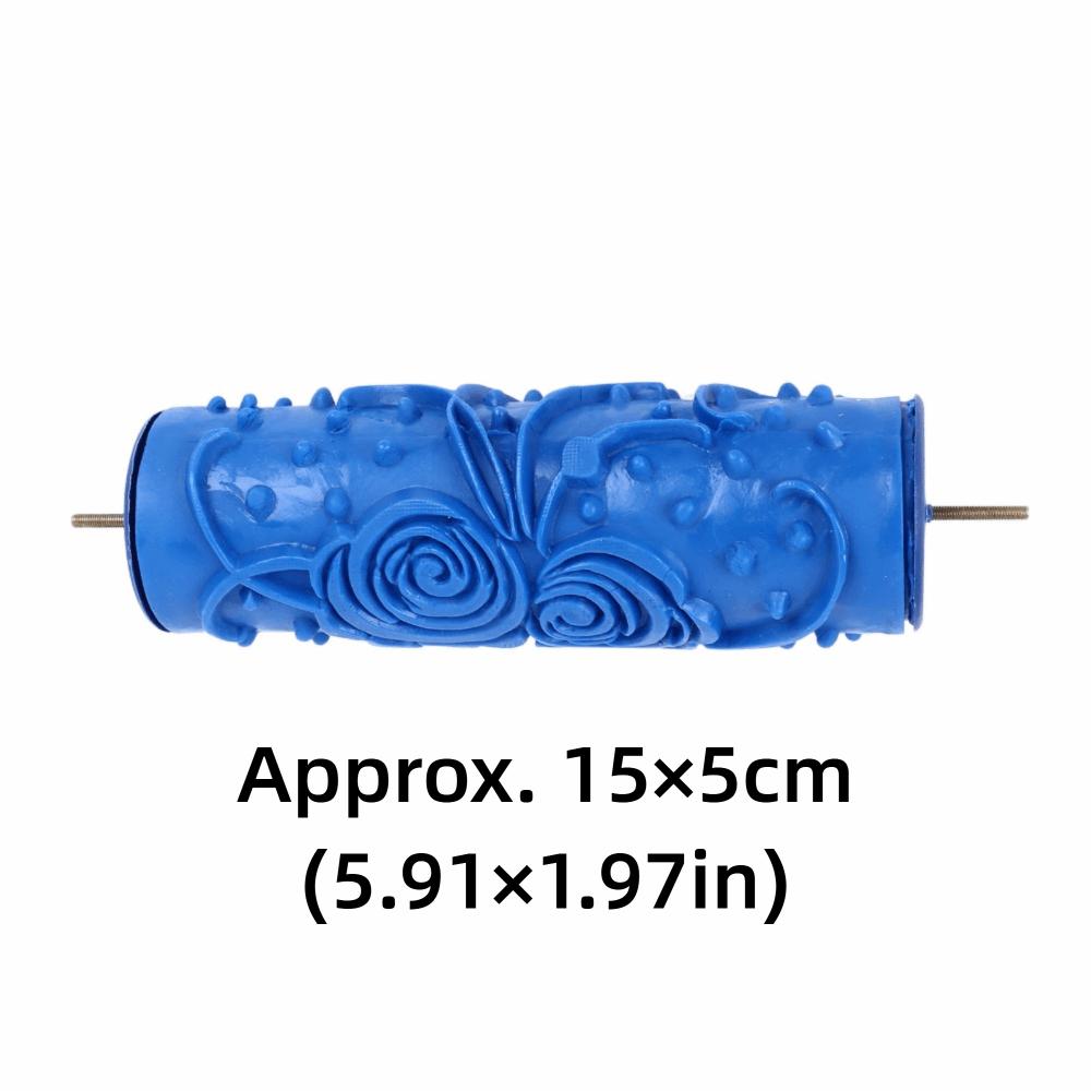 Rubber Pattern Paint Roller Reusable Easy Clean Decorative Paint Roller Soft Texture Texture Roller Home Art Projects