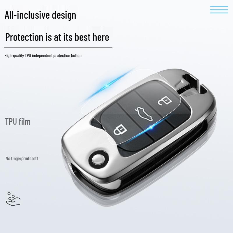 Wuling Hongguang MINI EV Key Case with Macaron Mini Buckle and Metal Decoration - Women's Car Shell for e100 Bag