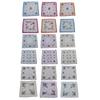 18 Pieces Flowers Print Womens Cotton Handkerchiefs Party Hankie 12x12inch